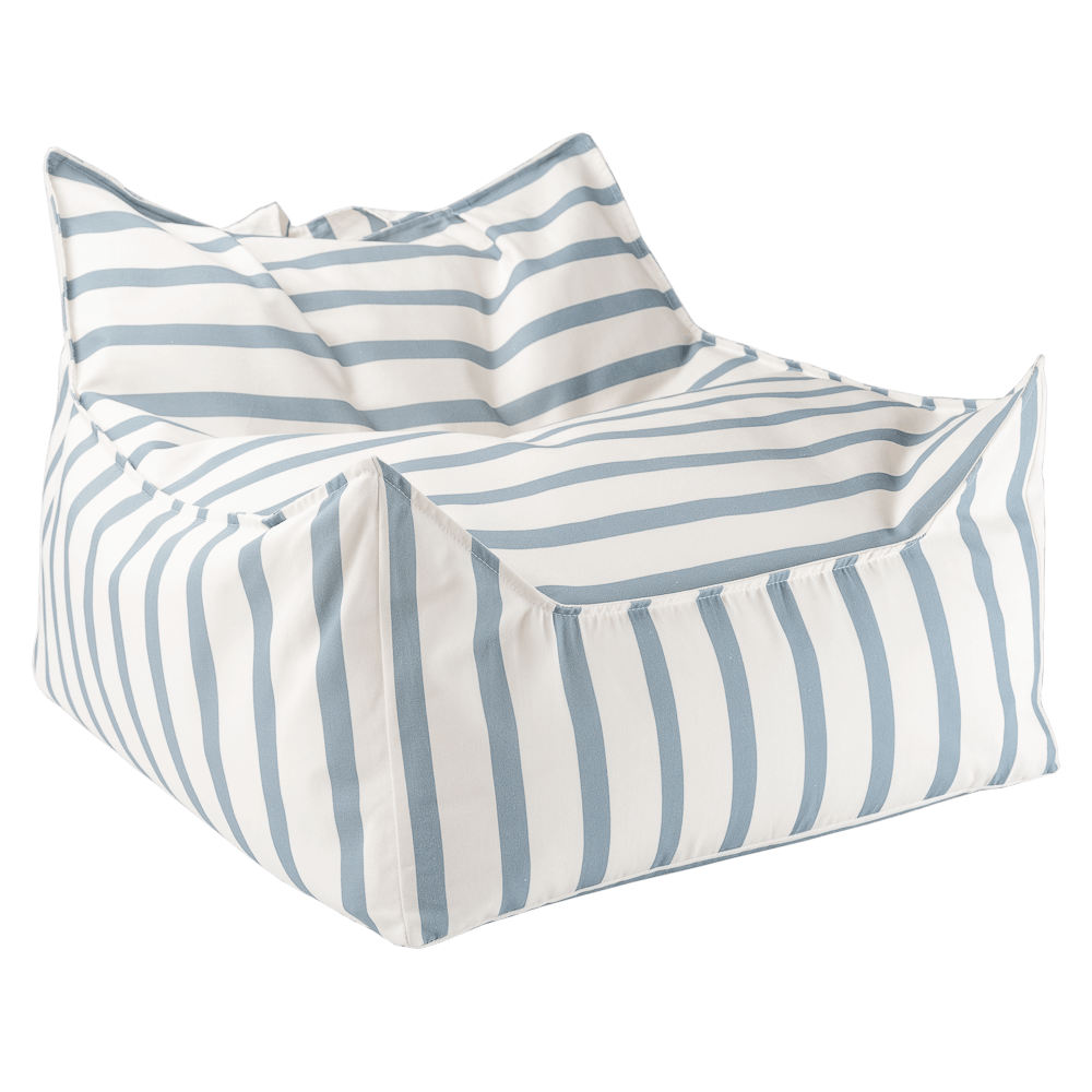 Wigiwama Blue Stripes Beanbag Chair