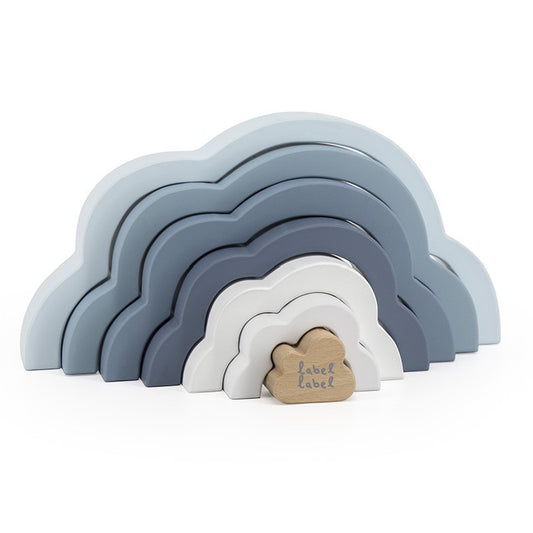 Label Label Regenboogpuzzel Wolk Blauw - Uniquekidz